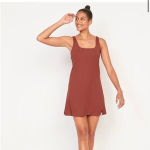 PowerSoft Sleeveless Shelf-Bra Support Dress for Women XS